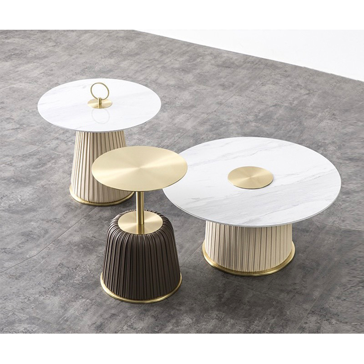 Bàn trà sofa mặt đá hiện đại - Mã: S731-D80