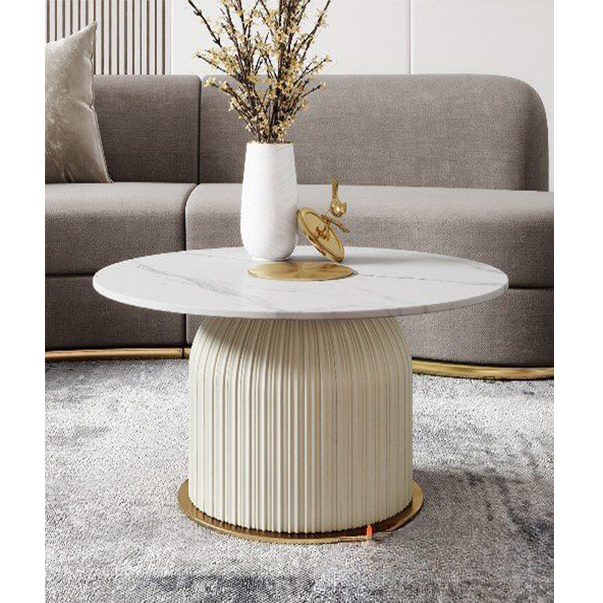 Bàn trà sofa mặt đá hiện đại - Mã: S731-D80