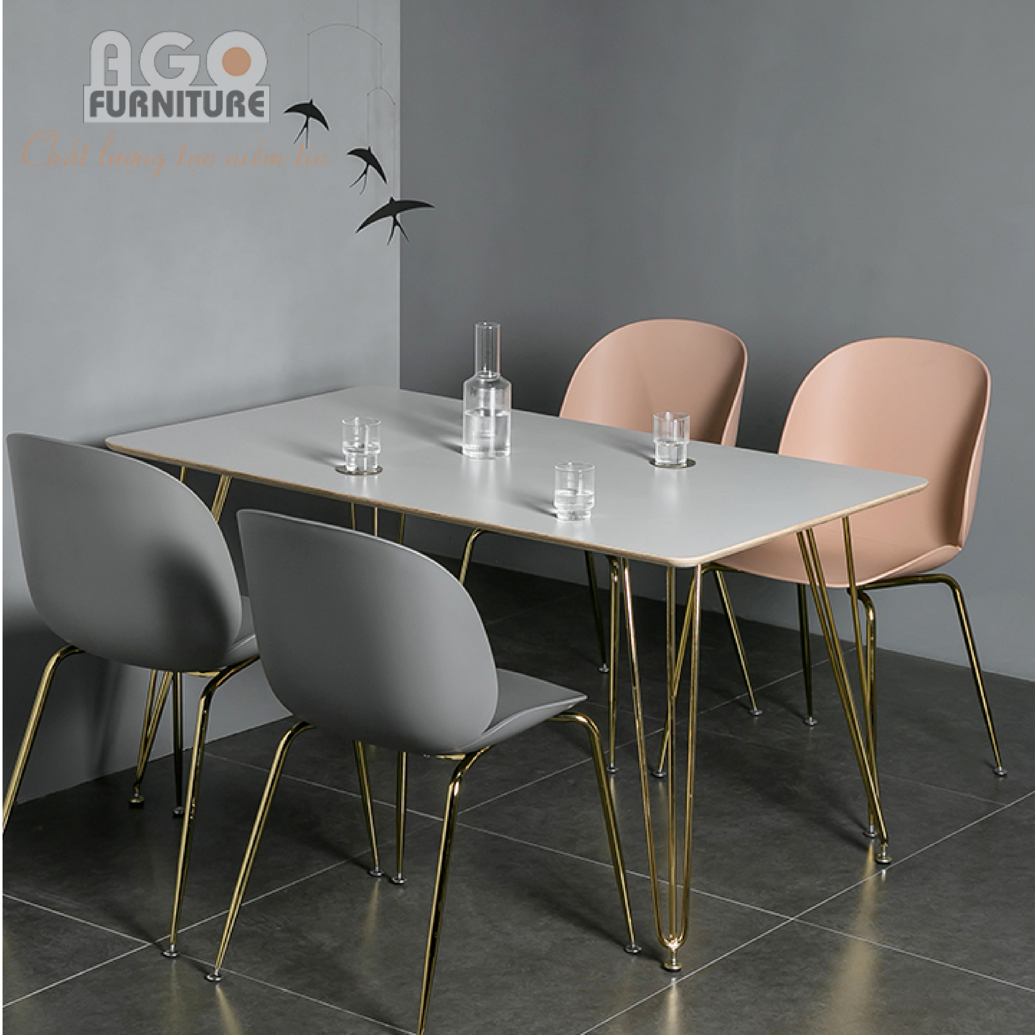 Bộ bàn ăn 4 ghế hiện đại cao cấp - Mã T127