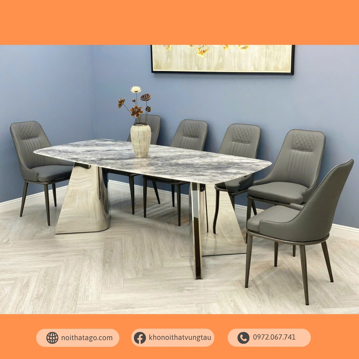 Bộ Bàn Ăn 6 Ghế Cao Cấp | CKA-626