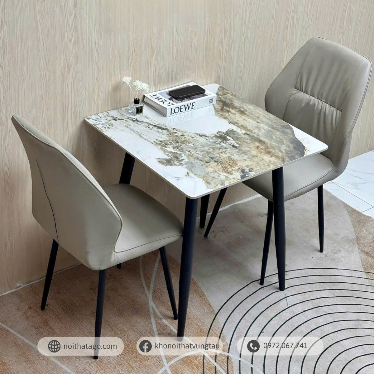 Bộ bàn ăn nhỏ gọn dành cho không gian nhỏ | CKA-203