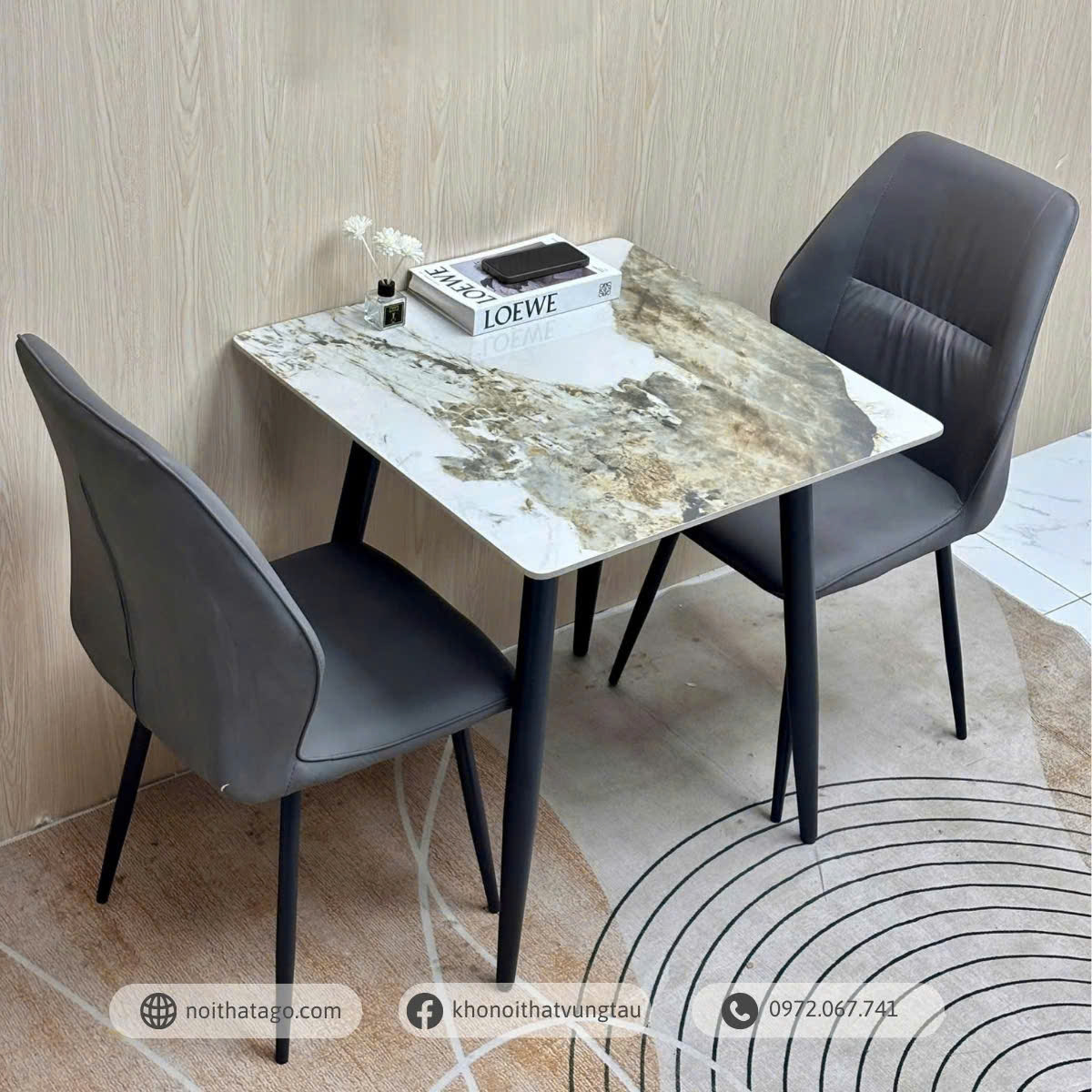 Bộ bàn ăn nhỏ gọn dành cho không gian nhỏ | CKA-203