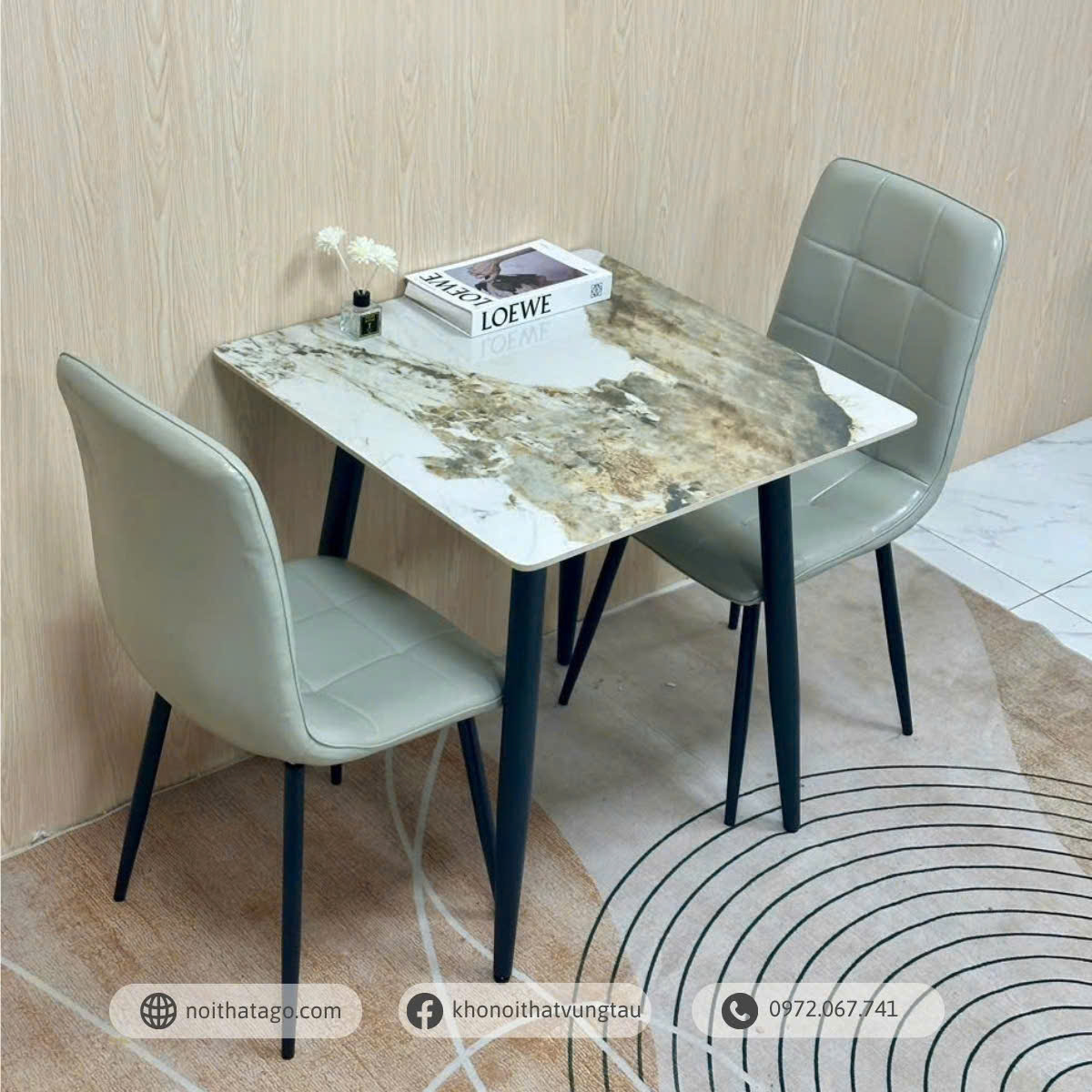 Bộ bàn ăn nhỏ gọn dành cho không gian nhỏ | CKA-204