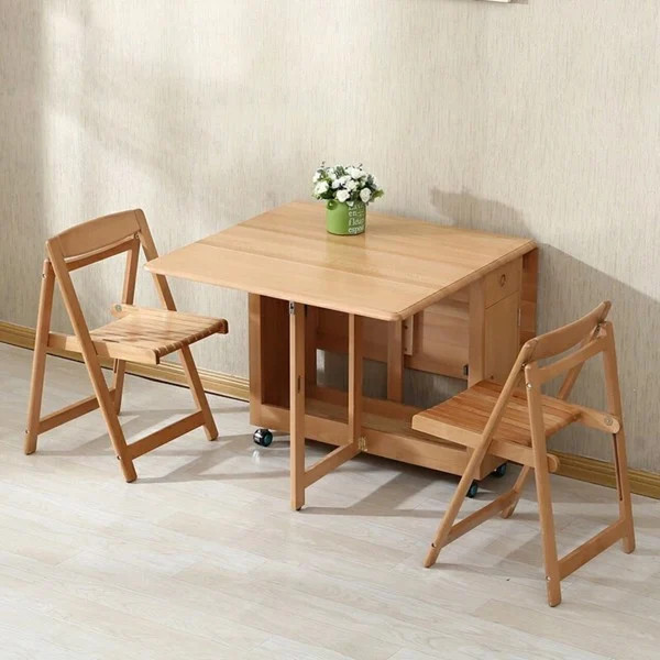 Bộ bàn ăn xếp gọn 4 ghế | GTC02