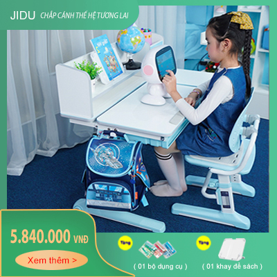 Bộ bàn ghế chống gù trẻ em dài 100cm mã JD-5100 và ghế JD-506