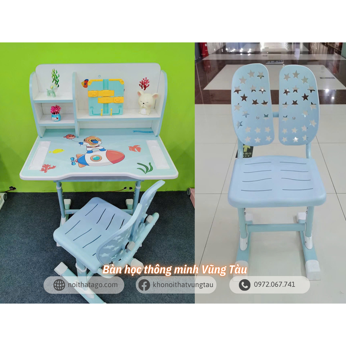 Bộ bàn ghế tiểu học có điều chỉnh độ cao thấp | DM01