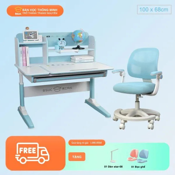 Bộ bàn học chống gù chống cận BSUC DRZ-10003 và ghế JD-505M
