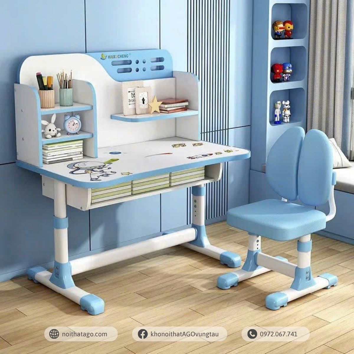 Bộ Bàn Học Sinh Trẻ Em Chống Gù | BHS12
