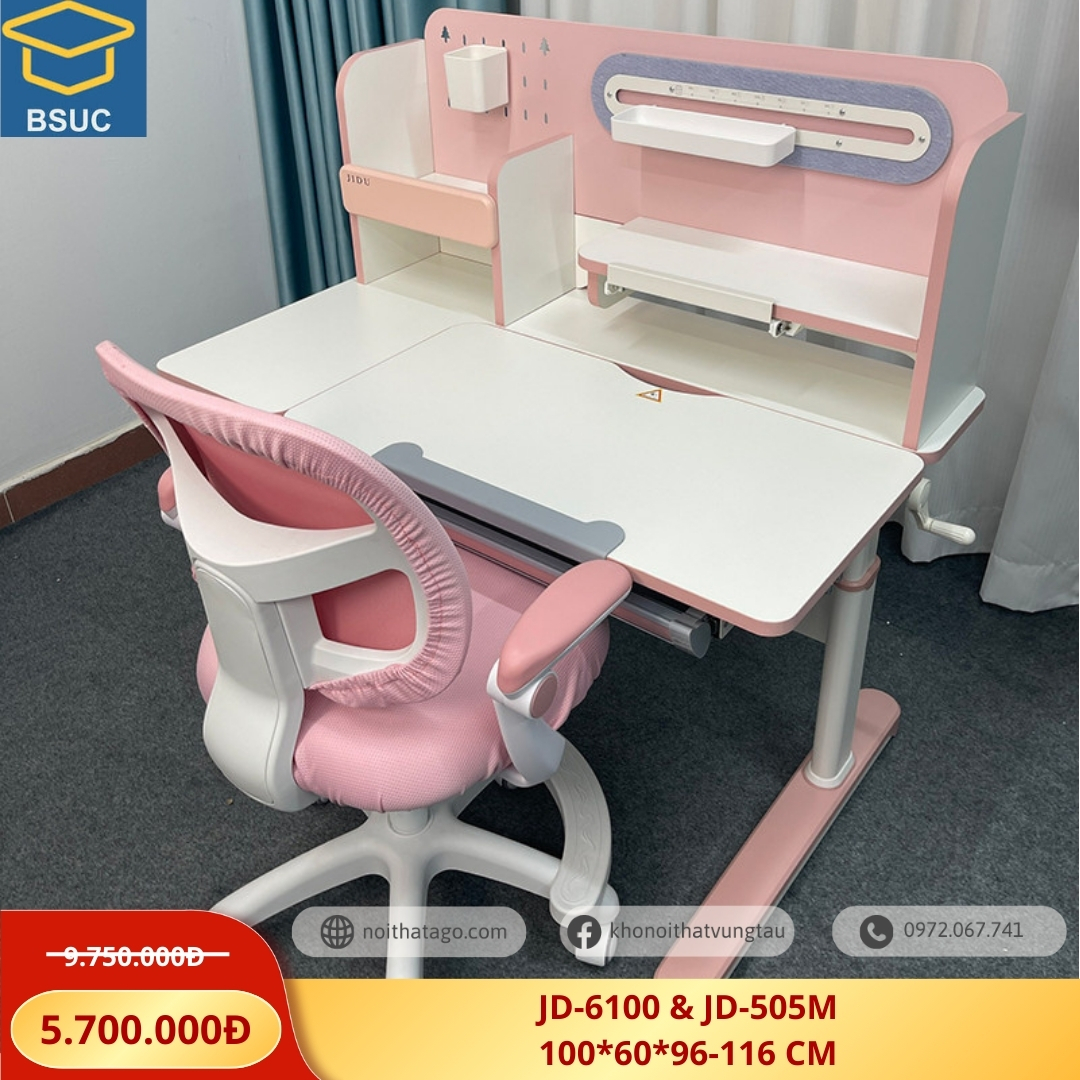 Bộ bàn học thông minh chống gù JD-6100 & JD-505M