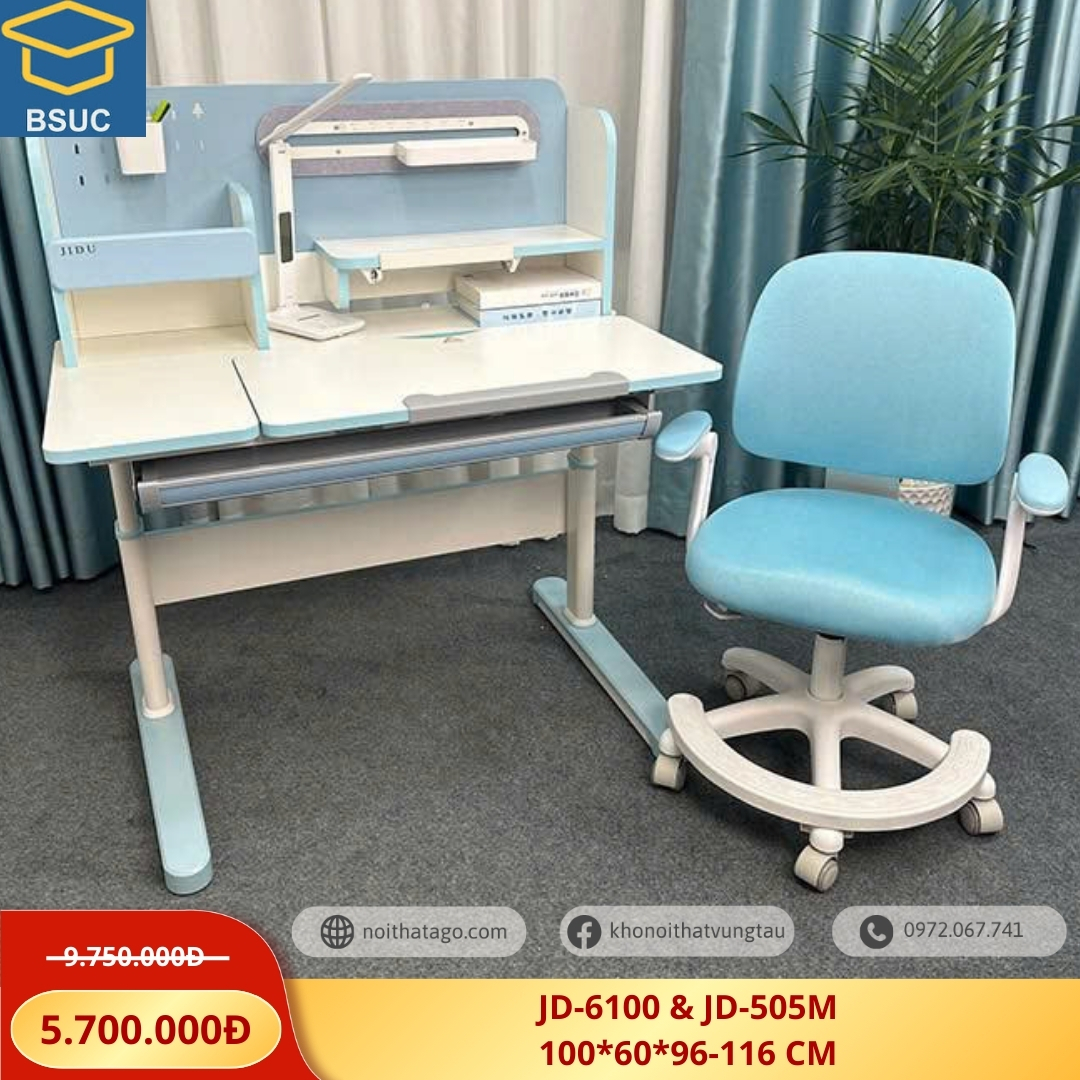 Bộ bàn học thông minh chống gù JD-6100 & JD-505M