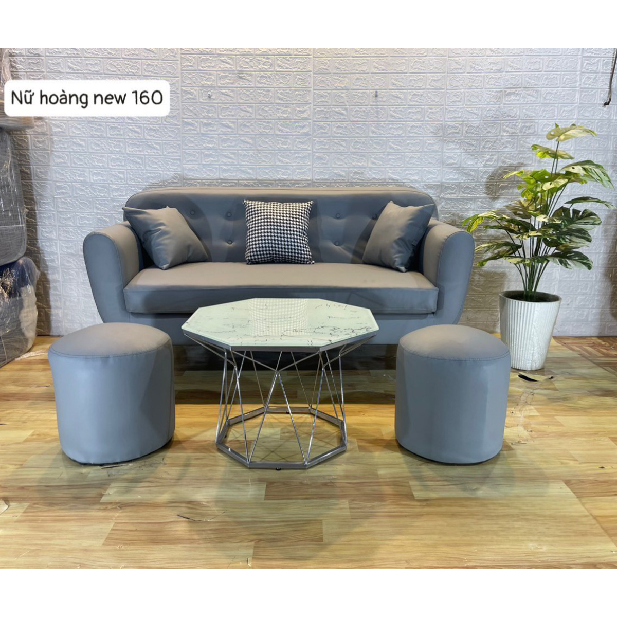 Combo Sofa nữ hoàng 160 kết hợp bàn trà | SFC-03