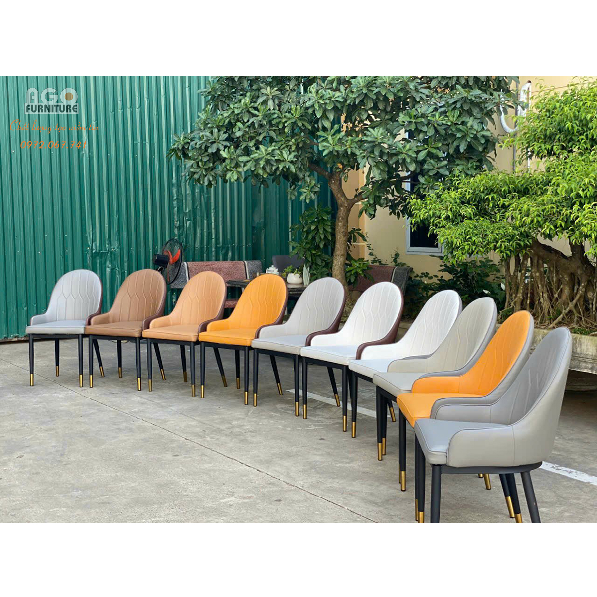 Ghế ăn nệm chân mạ sang trọng đẳng cấp 