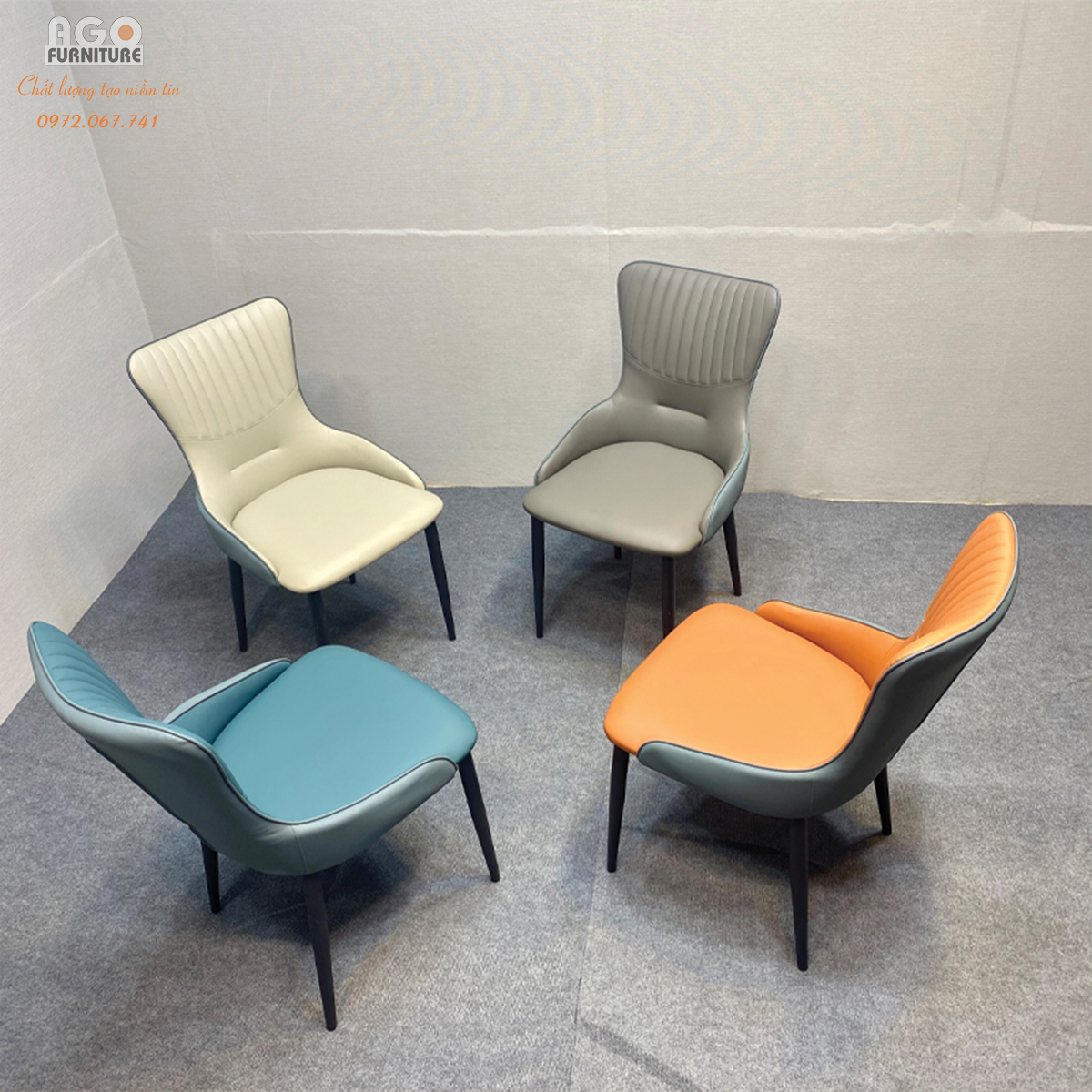 Ghế ăn Royal sọc hiện đại