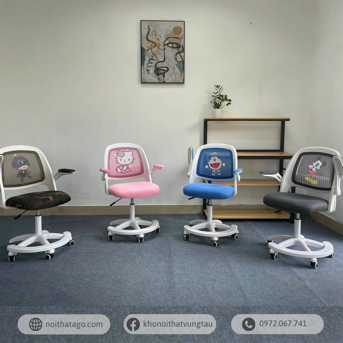 Ghế chống gù cho bé kết hợp họa tiết hoạt hình | DMG01