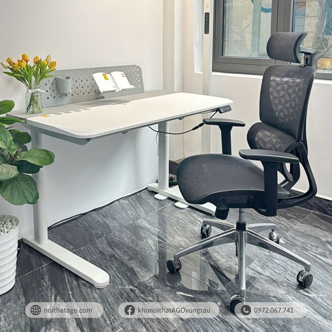 Ghế công thái học Ergonomic chair BC-102B chân nhôm đúc nguyên khối