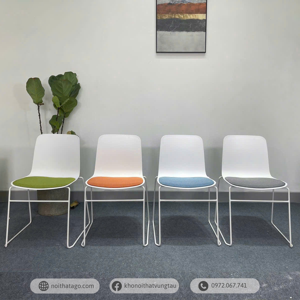 Ghế nhựa xếp gọn chân quỳ cao cấp