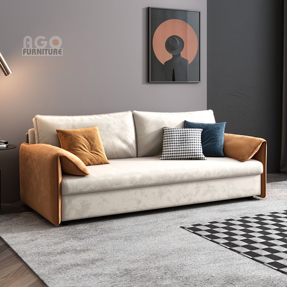 Ghế sofa kết hợp giường đôi (sofa bed) hiện đại, đa chức năng | AGO-GSF-09