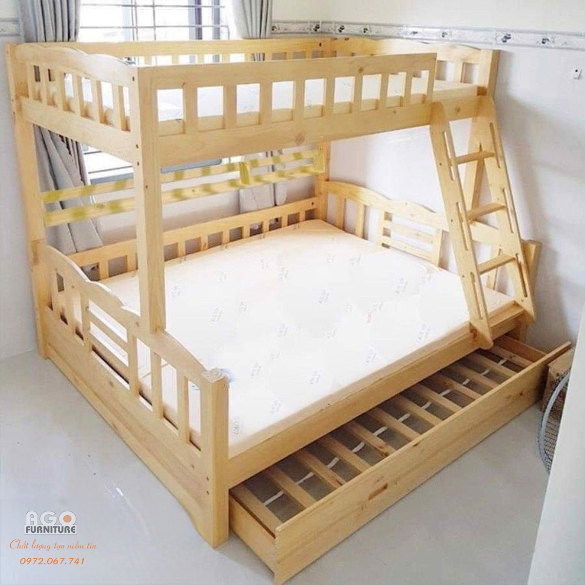 Giường 2 tầng cao cấp AGO-BUNNY