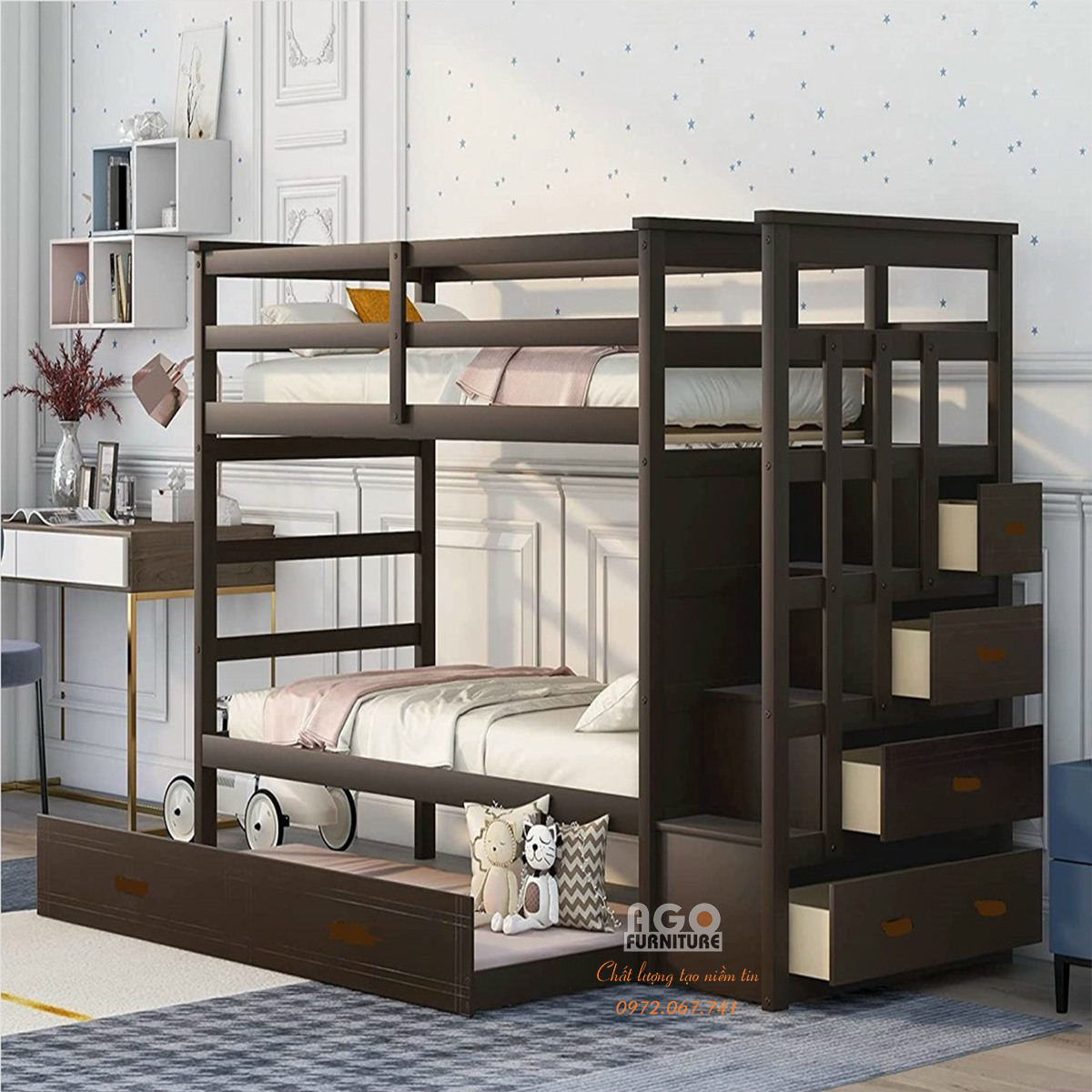 Giường 2 tầng xuất khẩu AGO-ACME