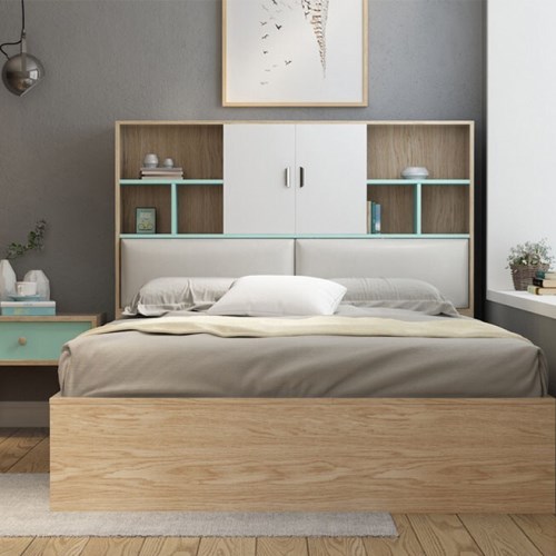 Giường ngủ có giá sách