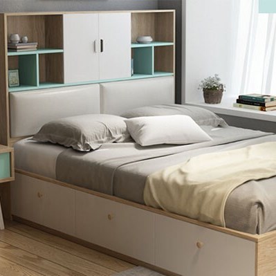 Giường ngủ có giá sách