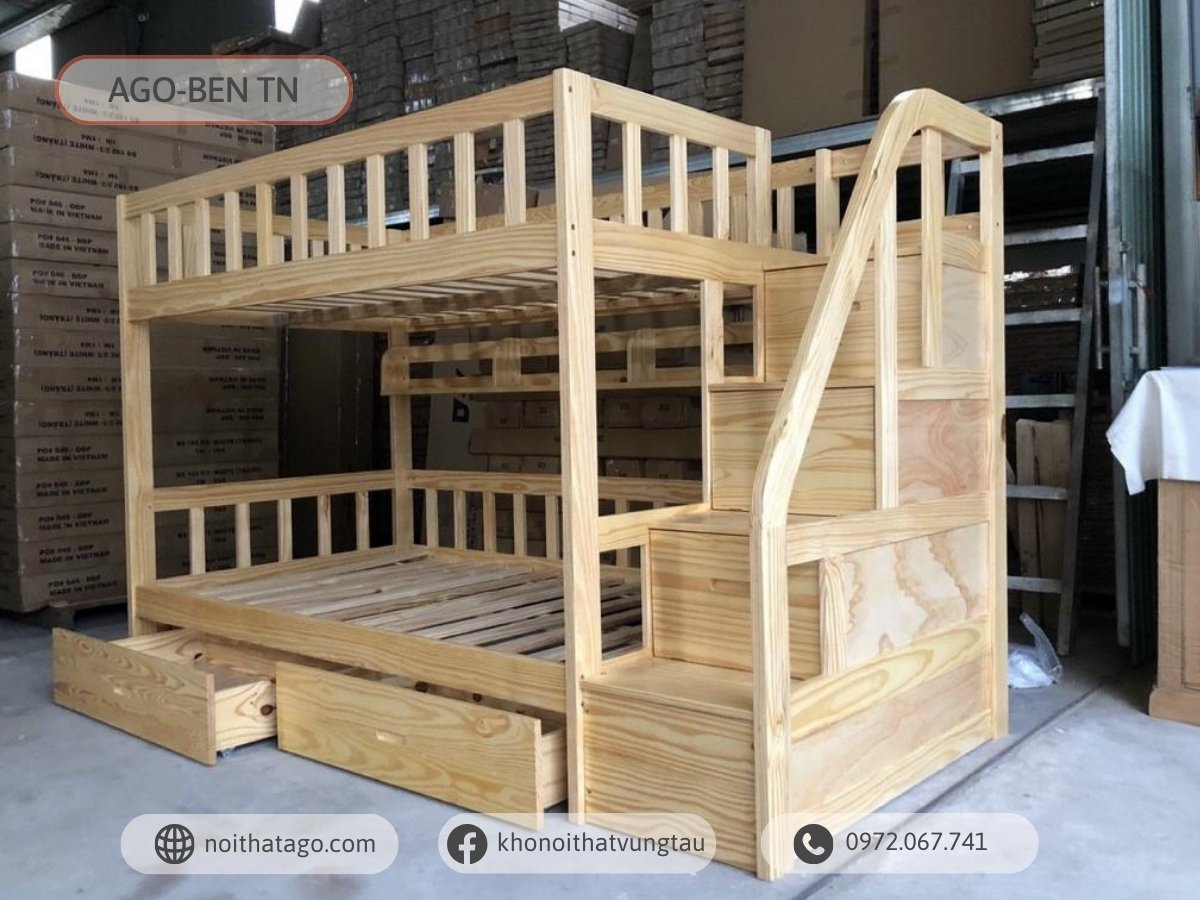 Giường tầng cao cấp AGO-RICH44 (1m4/1m4)