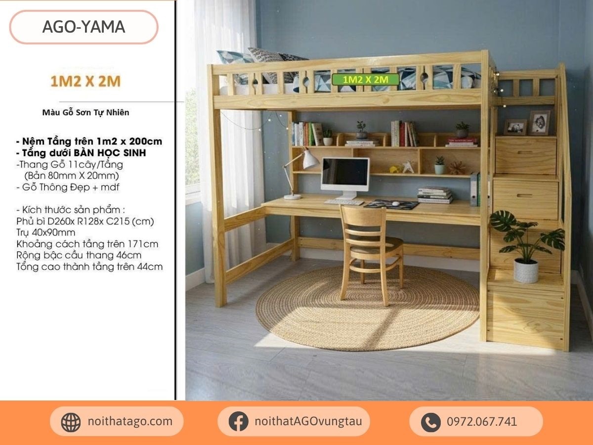 Giường tầng cao cấp AGO-YAMA