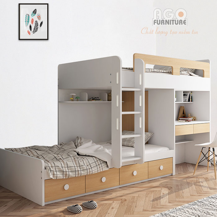Giường tầng đơn đa chức năng | KID-GT-39
