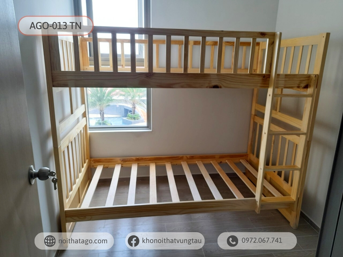 Giường tầng xuất khẩu AGO-013 (1m2/1m2)