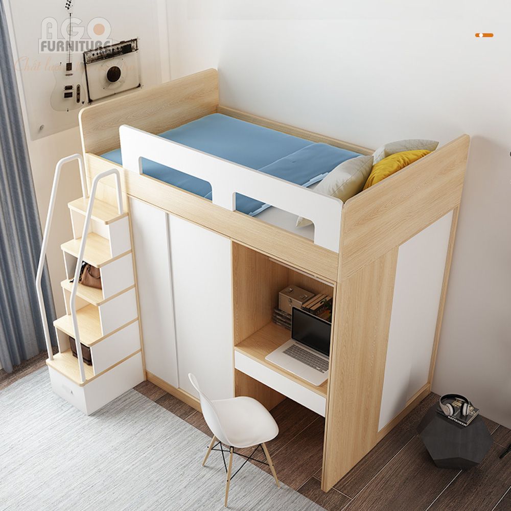 Giường tầng Shubao đa năng thông minh cho bé | KID-GT-72