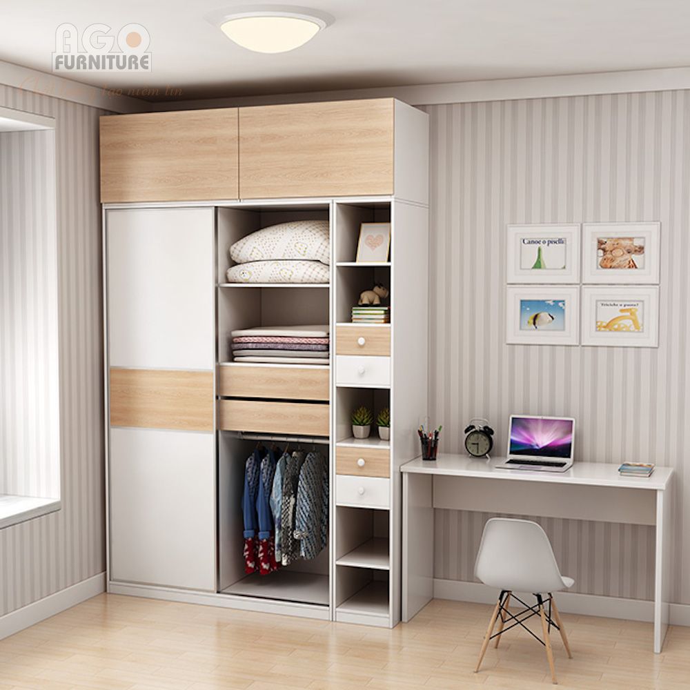 Giường tầng Shubao kết hợp đa chức năng | AGO-KID-GT64