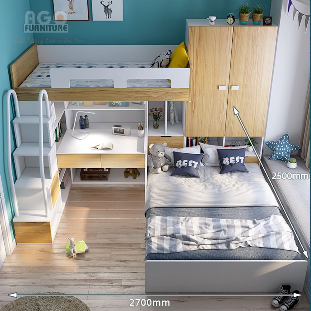 Giường tầng thông minh cho bé |AGO-KID-GT67