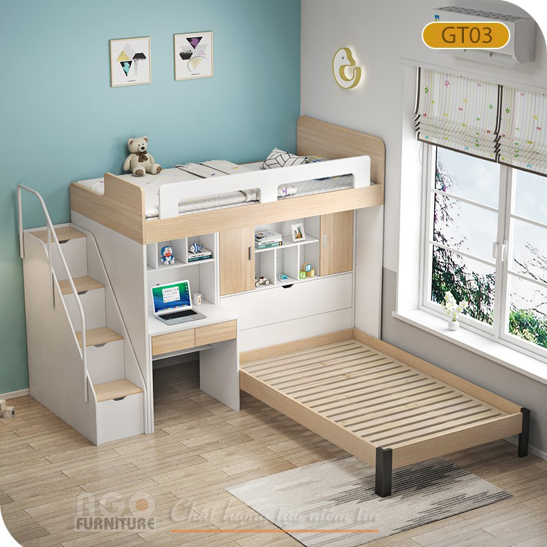 Giường tầng trẻ em đa chức năng | AGO-KID-GT05