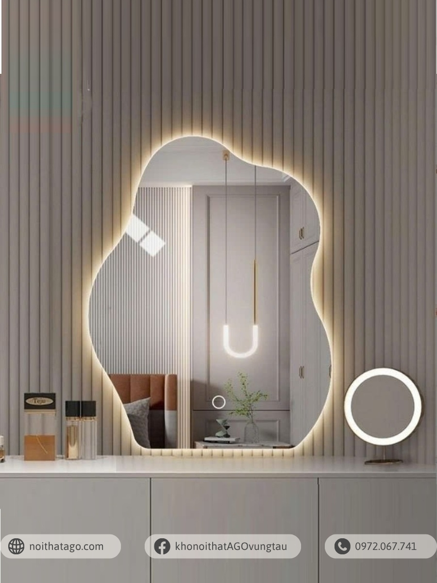 Gương Trang Điểm Đèn Led Đám Mây