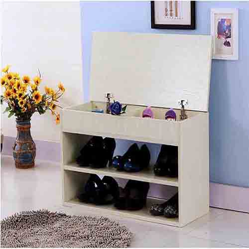 Kệ để giày 2 tầng kèm hộp chứa đồ hiện đại và đa năng