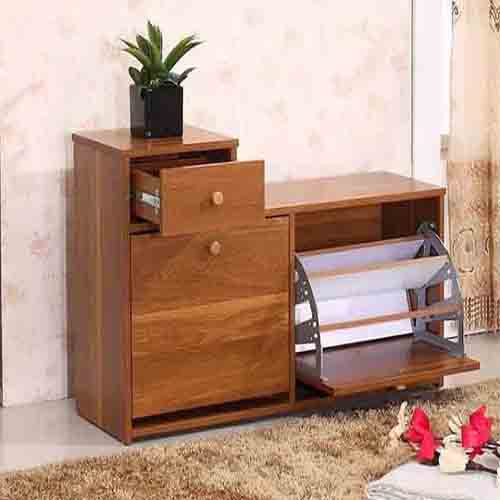 Kệ dép gỗ thiết kế thông minh có ghế ngồi tiện dụng đa chức năng