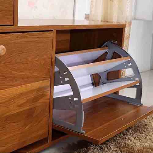 Kệ dép gỗ thiết kế thông minh có ghế ngồi tiện dụng đa chức năng