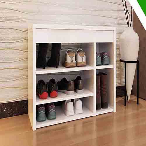 Kệ giày gỗ nhỏ gọn tiện dụng cho gia đình và cửa hàng