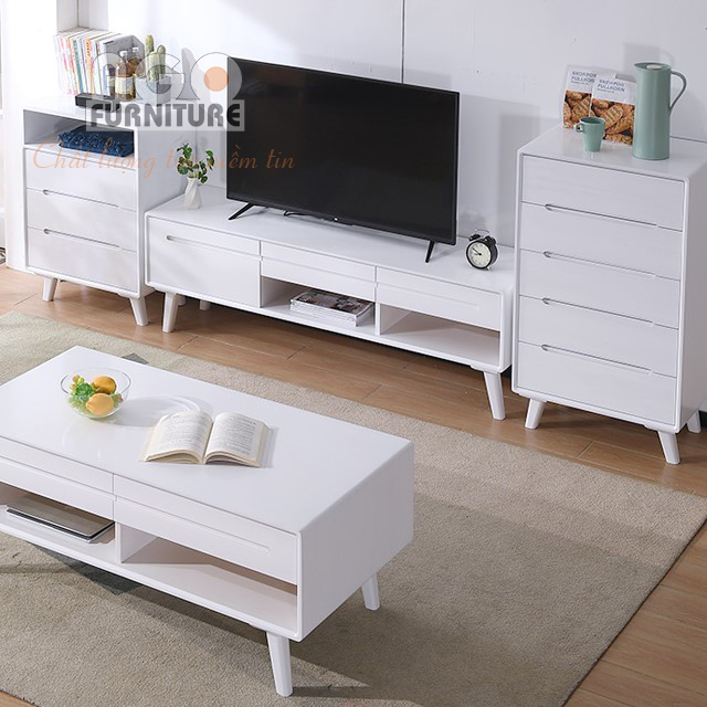 Kệ tivi có thiết kế tinh gọn, phong cách Bắc Âu | TV- 06