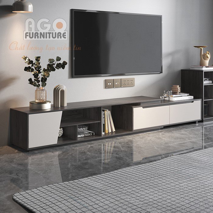 Kệ tivi gỗ phong cách hiện đại kiểu dáng nhỏ gọn | KTV-002