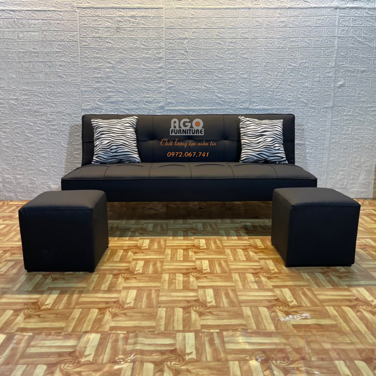 Sofa Bed Da Cao Cấp 90*170.