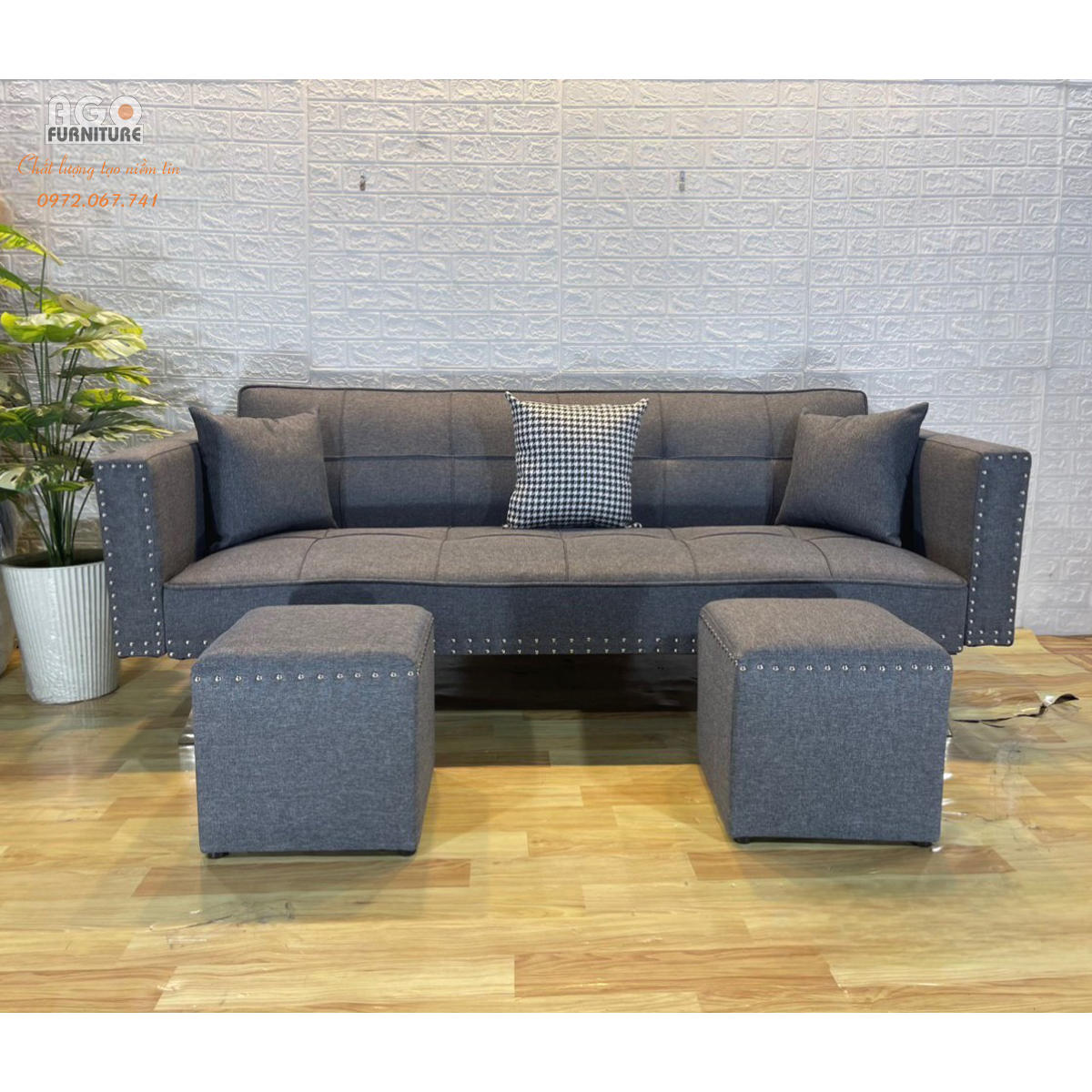 Sofa Bed USA 190 - Ghi