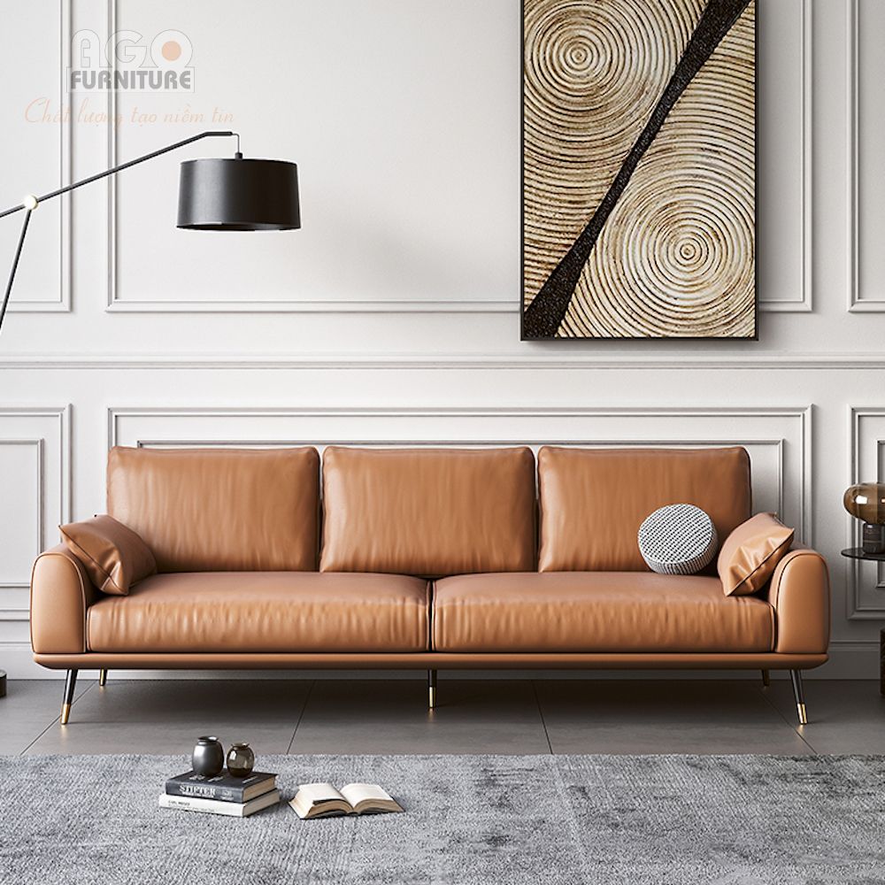 Sofa vải phòng khách căn hộ nhỏ nội thất Retro tối giản | SF - 08 