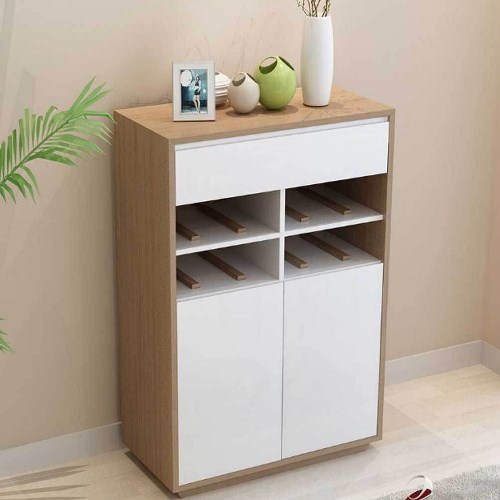 Tủ để giày bằng gỗ nhỏ gọn và hiện đại theo phong cách Bắc Âu