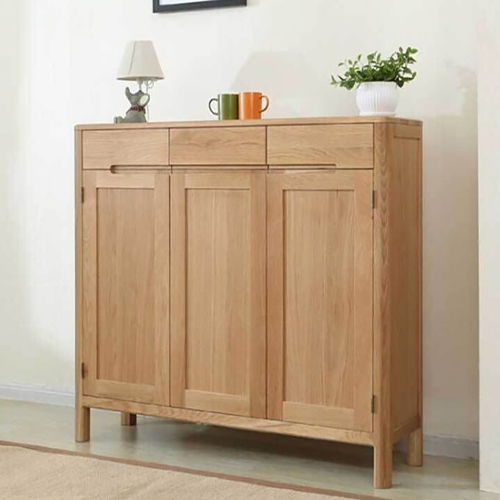 Tủ đựng giày 3 cửa bằng gỗ sồi phong cách Nhật Bản AGO MS TG-09-TM 