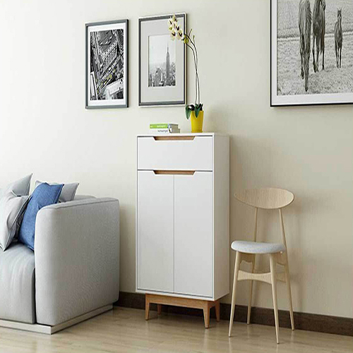 Tủ đựng giày bằng gỗ thiết kế nhỏ gọn hiện đại cho phòng khách