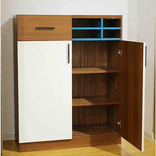 Tủ giày dép 2 cửa màu trắng thanh lịch cho phòng khách