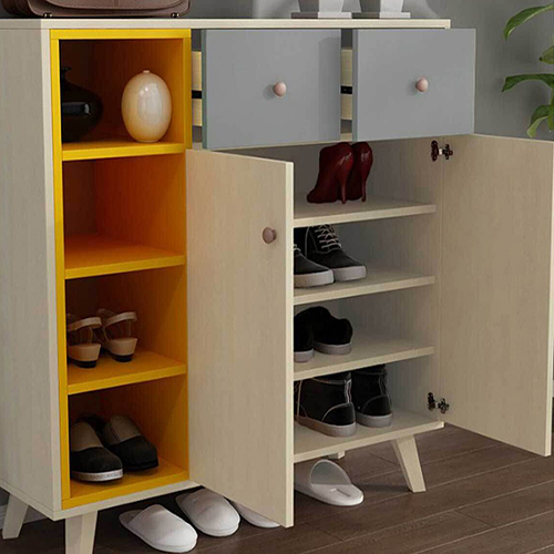 Tủ giày đẹp nhỏ gọn màu sắc độc đáo theo phong cách Bắc Âu hiện đại