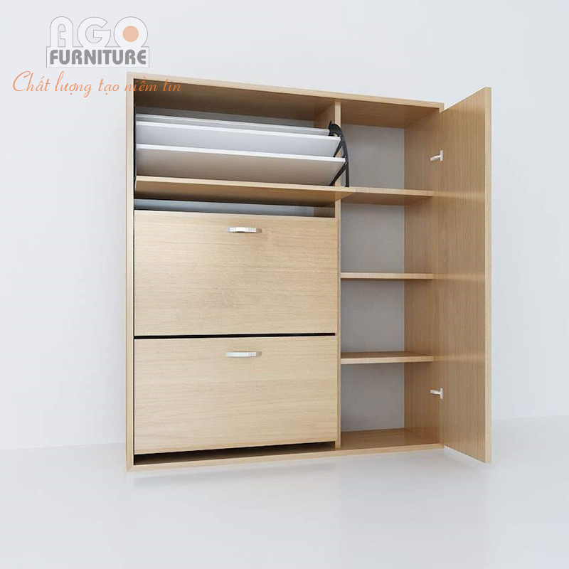 Tủ giày thông minh cánh xoay lật | MS TGTM-02B