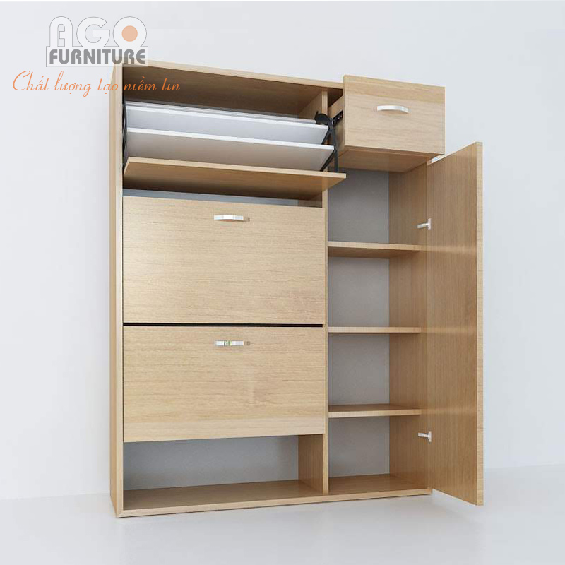 Tủ giày thông minh có ngăn dép bệt | Mã: TGTM-04B